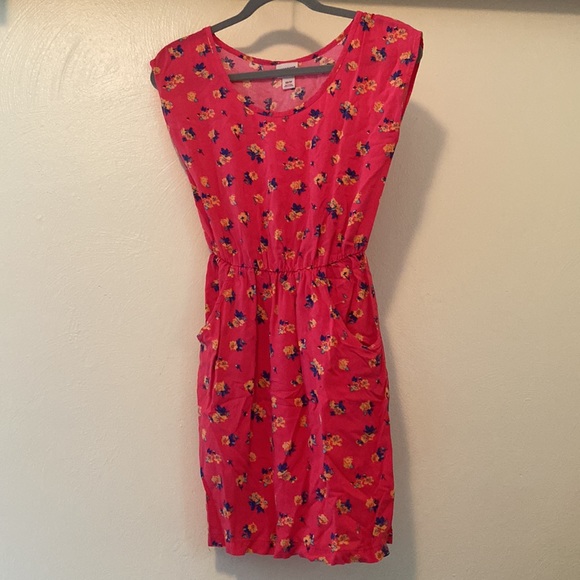 Floral Pink Sundress with Pockets - Picture 2 of 5